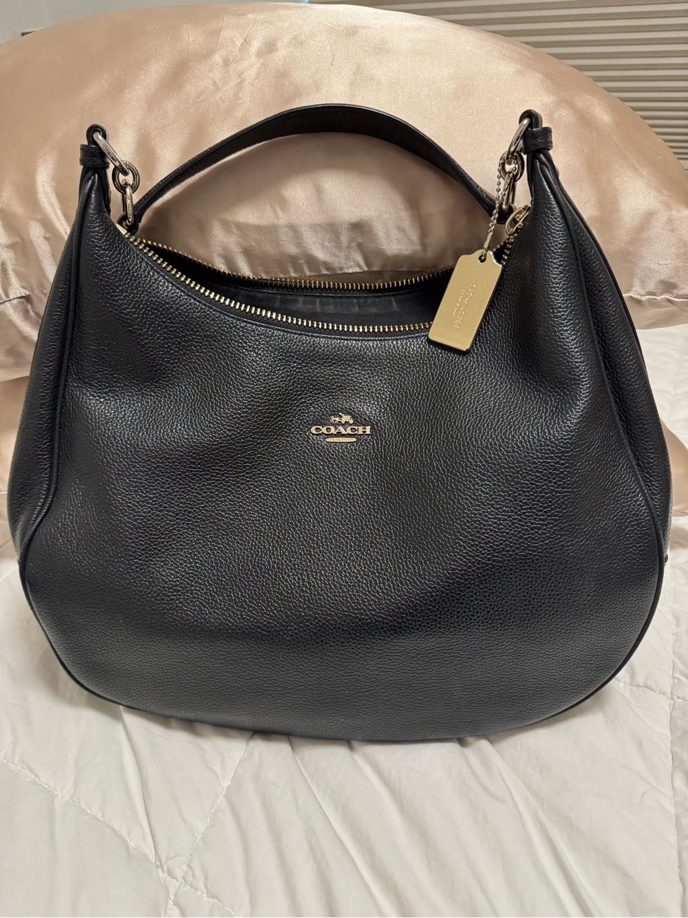 Coach Large Harley Hobo in Black Leather. - Picture 2 of 13
